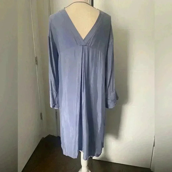 Zara Cupra Shift A-Line Dress in Periwinkle Blue - Picture 3 of 6